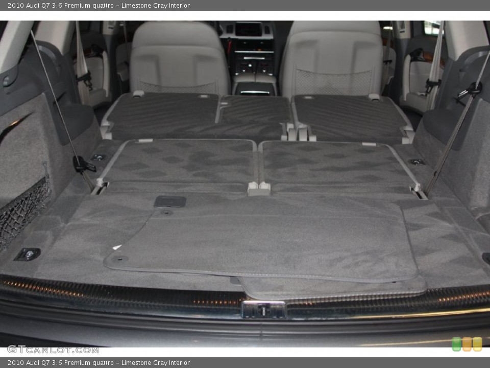 Limestone Gray Interior Trunk for the 2010 Audi Q7 3.6 Premium quattro #67660714
