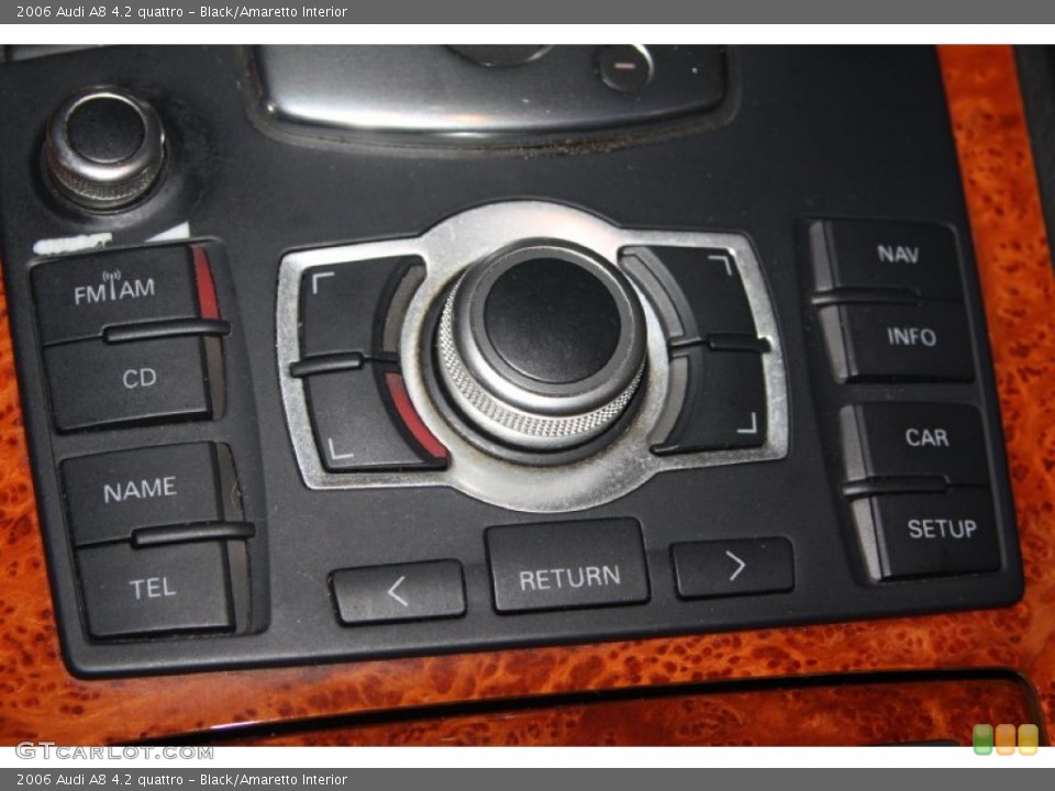 Black/Amaretto Interior Controls for the 2006 Audi A8 4.2 quattro #67661014