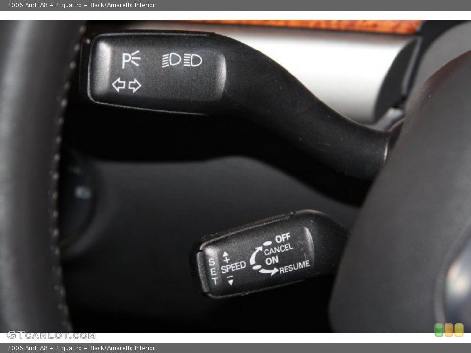 Black/Amaretto Interior Controls for the 2006 Audi A8 4.2 quattro #67661050