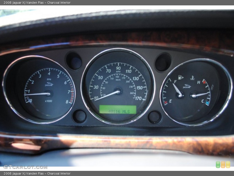 Charcoal Interior Gauges for the 2008 Jaguar XJ Vanden Plas #67661338