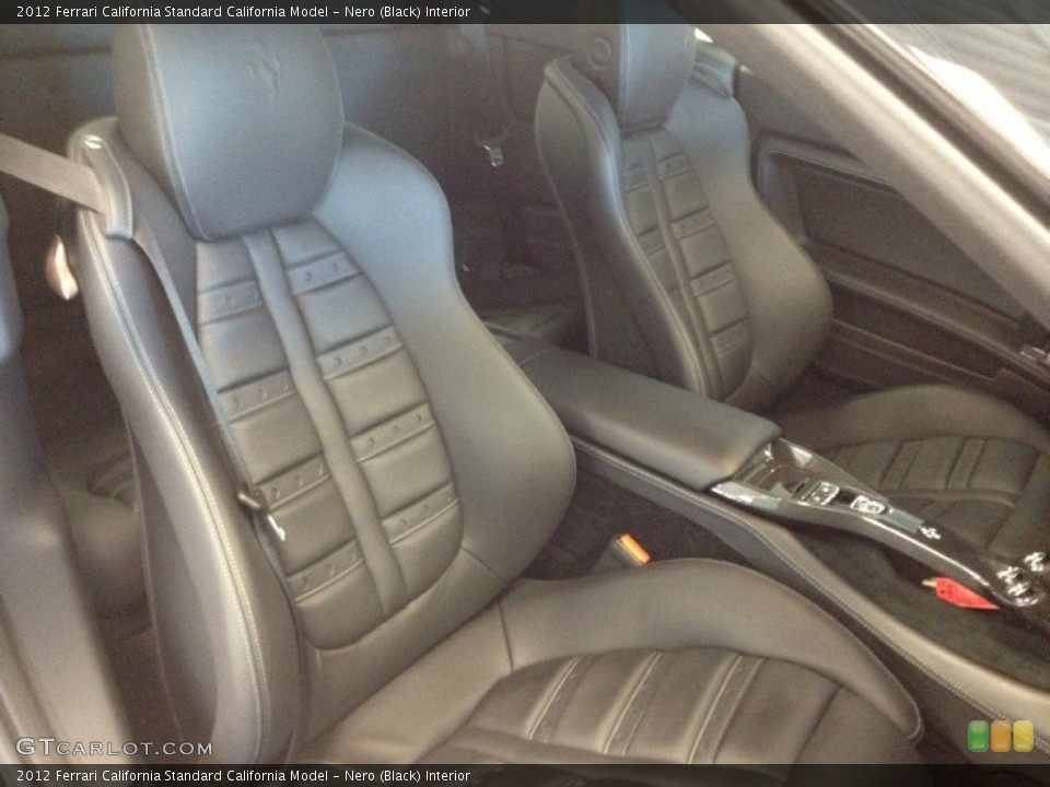 Nero (Black) Interior Front Seat for the 2012 Ferrari California  #67661533