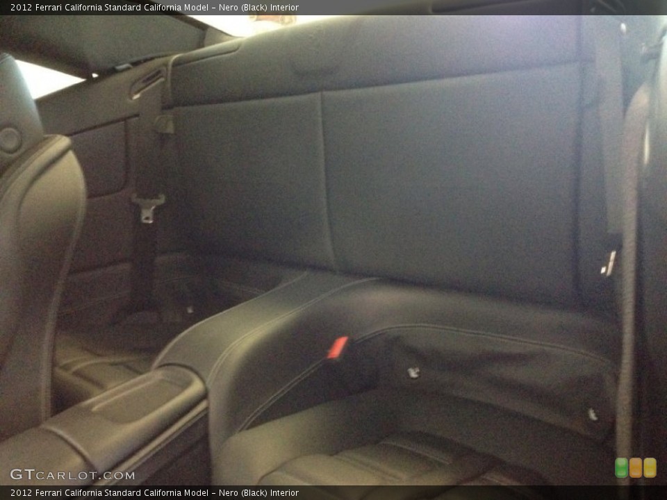 Nero (Black) Interior Rear Seat for the 2012 Ferrari California  #67661539