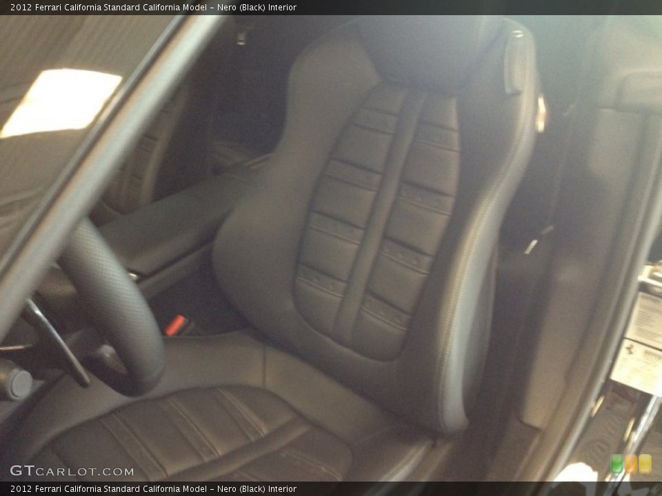 Nero (Black) Interior Front Seat for the 2012 Ferrari California  #67661548