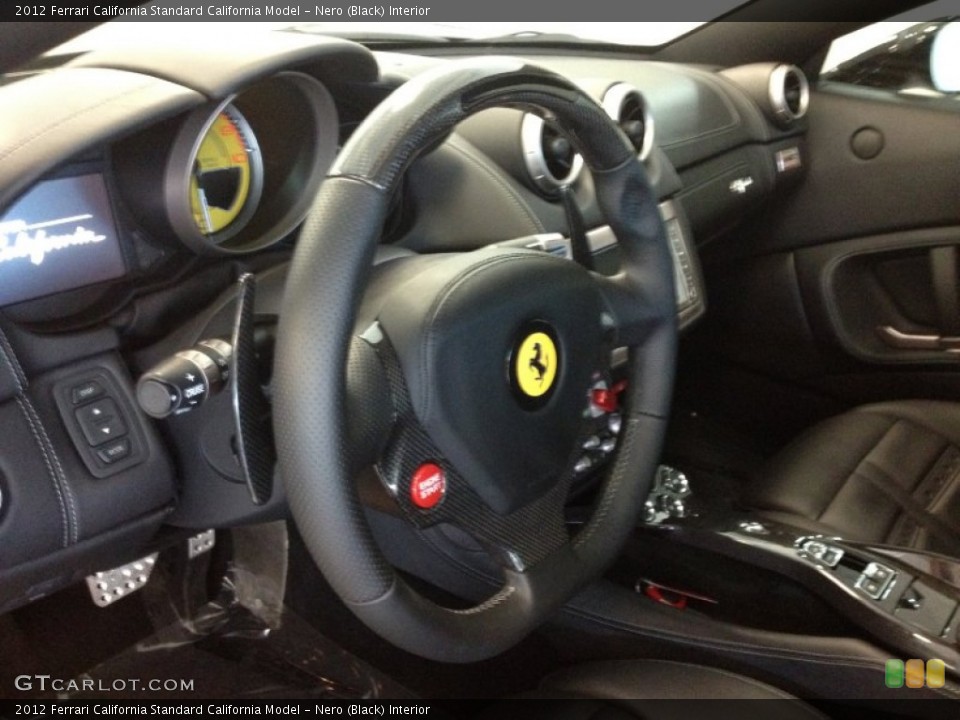 Nero (Black) Interior Steering Wheel for the 2012 Ferrari California  #67661560