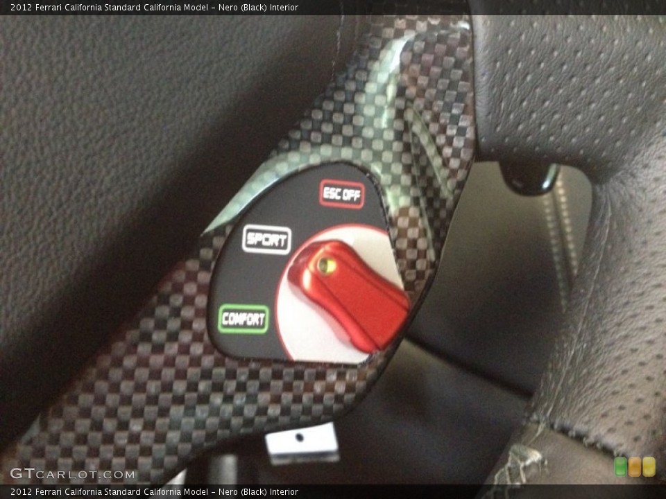 Nero (Black) Interior Controls for the 2012 Ferrari California  #67661596