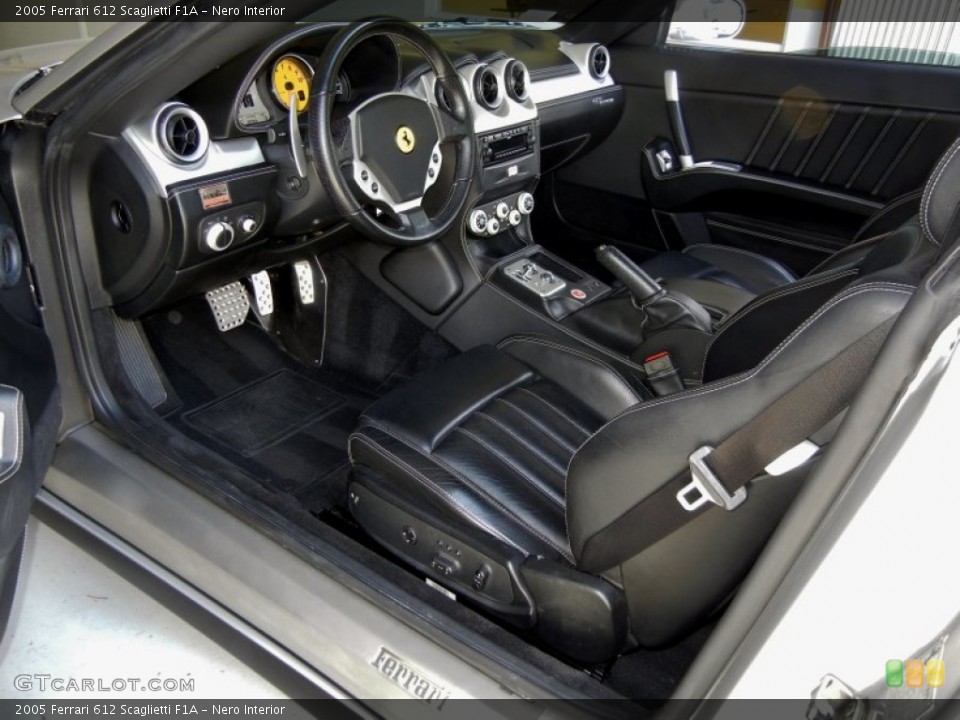 Nero Interior Prime Interior for the 2005 Ferrari 612 Scaglietti F1A #67661797