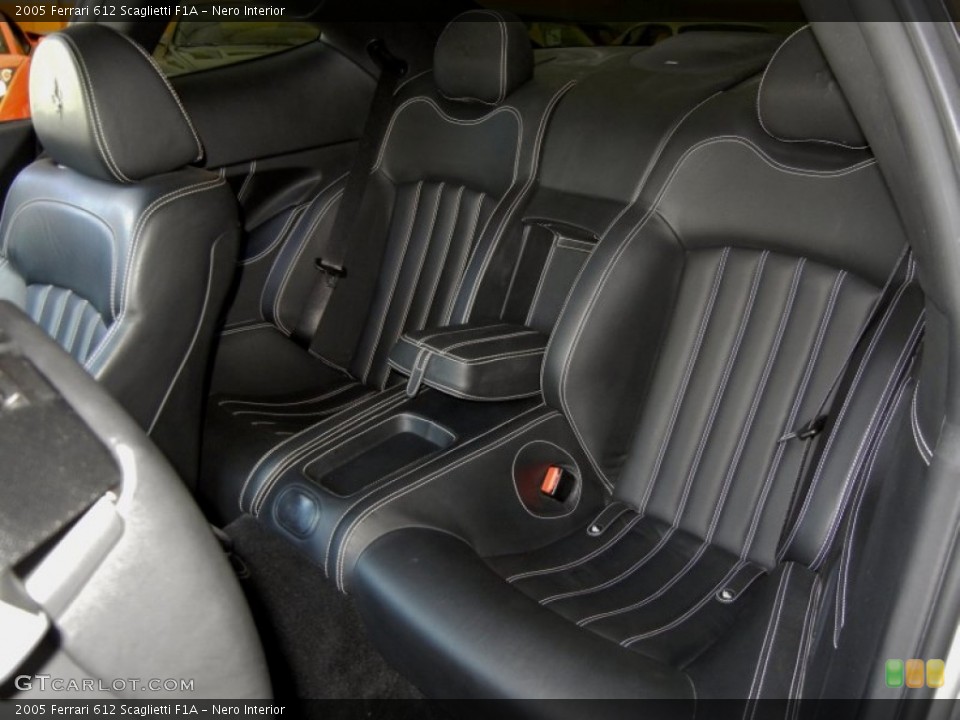 Nero Interior Rear Seat for the 2005 Ferrari 612 Scaglietti F1A #67661812