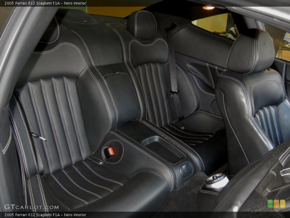 Nero Interior Rear Seat for the 2005 Ferrari 612 Scaglietti F1A #67661821