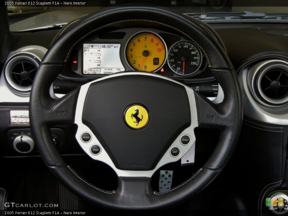 Nero Interior Steering Wheel for the 2005 Ferrari 612 Scaglietti F1A #67661888