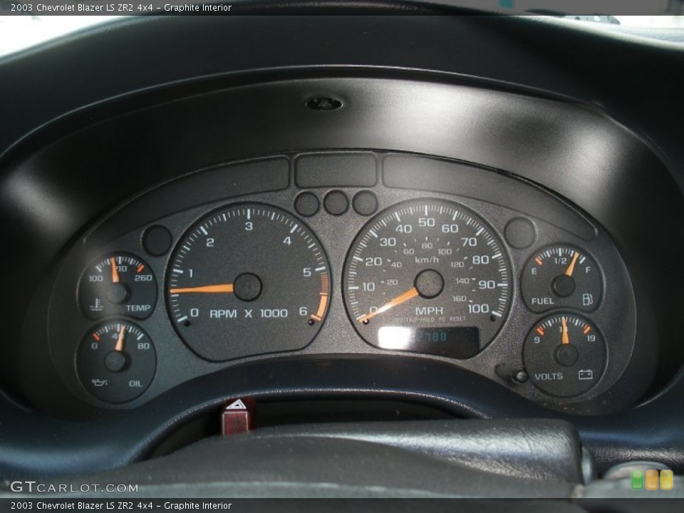 Graphite Interior Gauges for the 2003 Chevrolet Blazer LS ZR2 4x4 #67661899