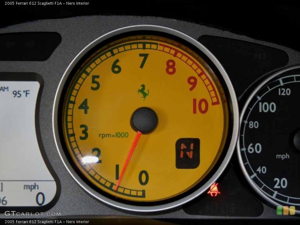 Nero Interior Gauges for the 2005 Ferrari 612 Scaglietti F1A #67661903