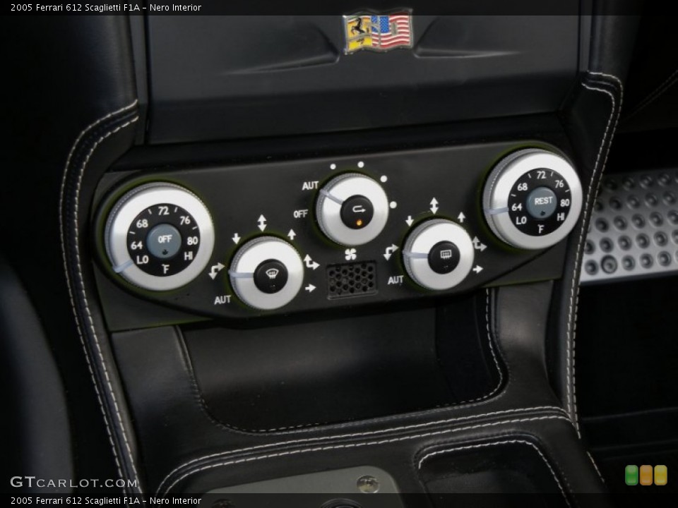 Nero Interior Controls for the 2005 Ferrari 612 Scaglietti F1A #67661933
