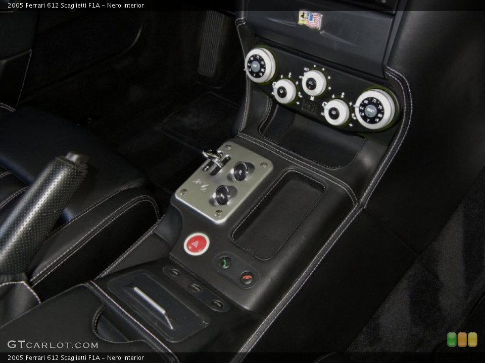 Nero Interior Controls for the 2005 Ferrari 612 Scaglietti F1A #67661950