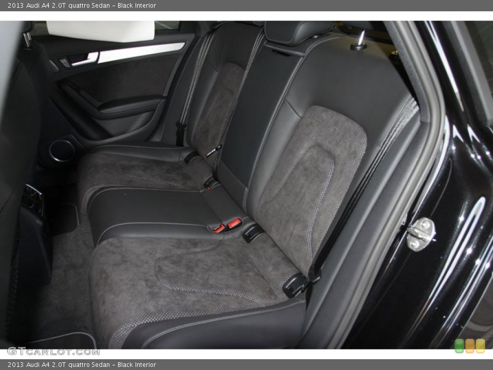 Black Interior Rear Seat for the 2013 Audi A4 2.0T quattro Sedan #67662370