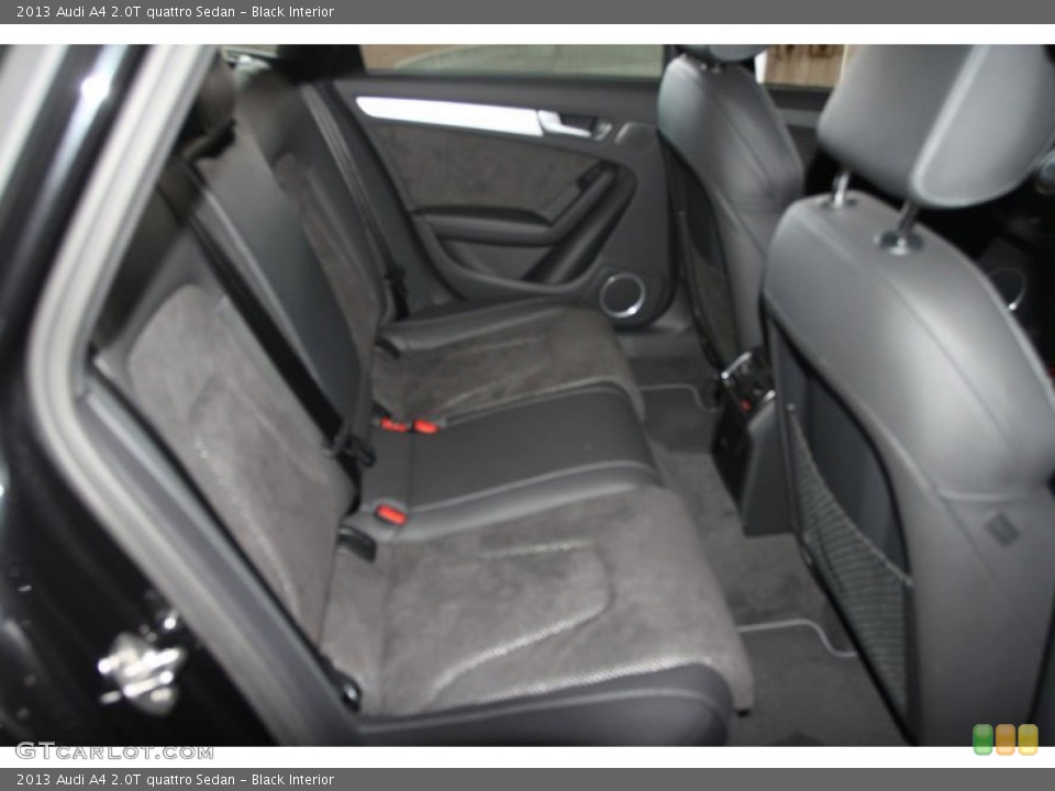 Black Interior Rear Seat for the 2013 Audi A4 2.0T quattro Sedan #67662445