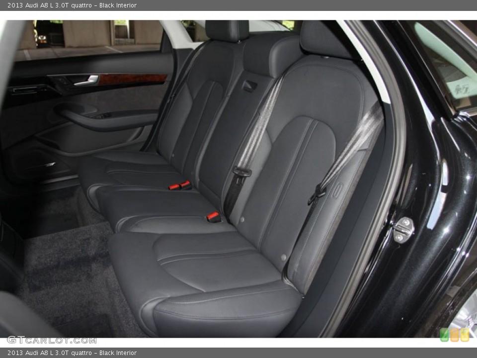 Black Interior Rear Seat for the 2013 Audi A8 L 3.0T quattro #67662607