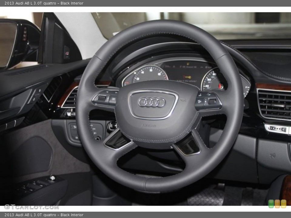 Black Interior Steering Wheel for the 2013 Audi A8 L 3.0T quattro #67662634