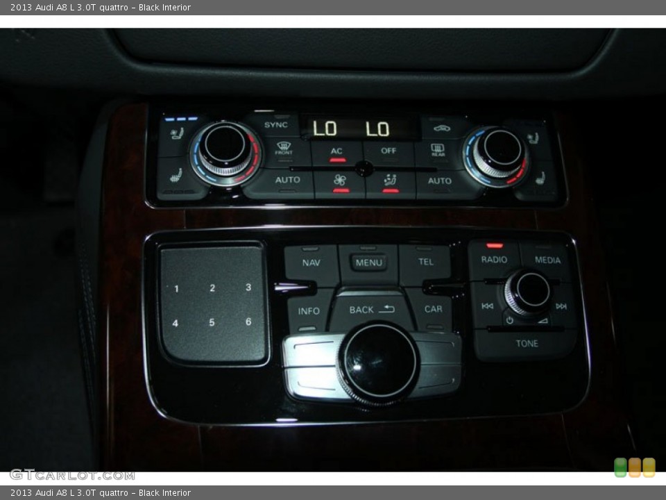 Black Interior Controls for the 2013 Audi A8 L 3.0T quattro #67662652