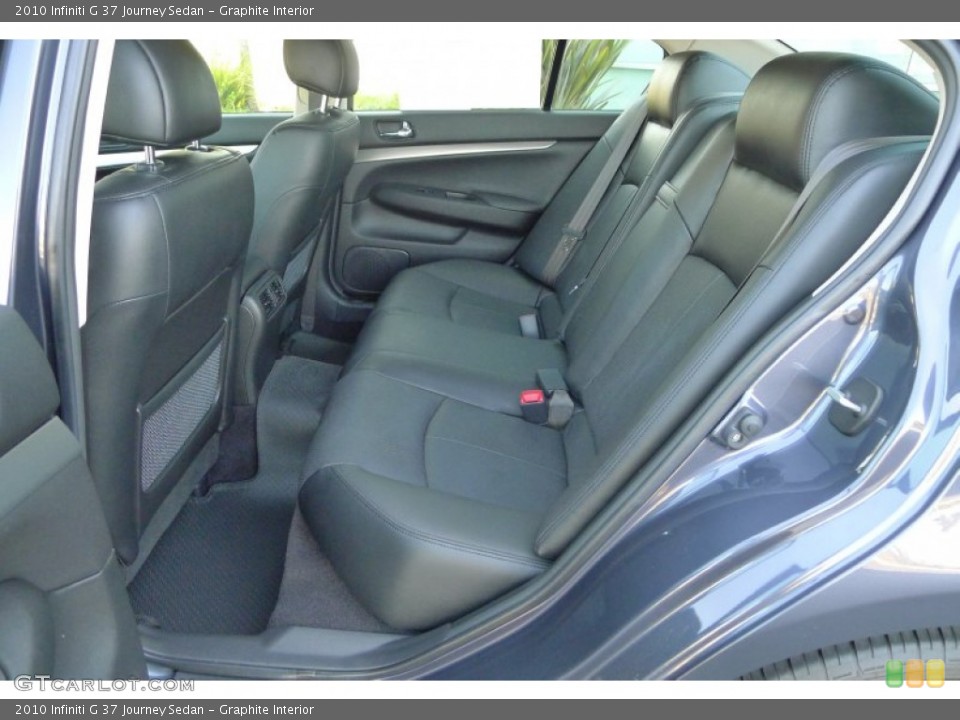 Graphite Interior Rear Seat for the 2010 Infiniti G 37 Journey Sedan #67663036
