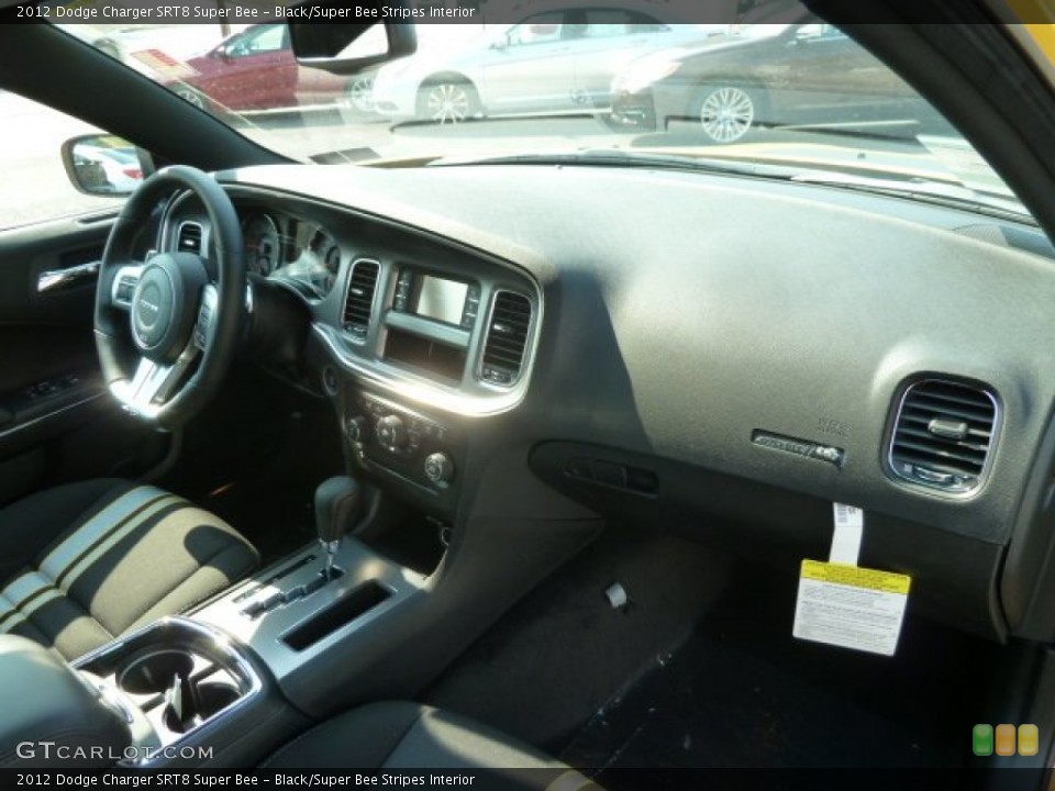 Black/Super Bee Stripes Interior Dashboard for the 2012 Dodge Charger SRT8 Super Bee #67665256