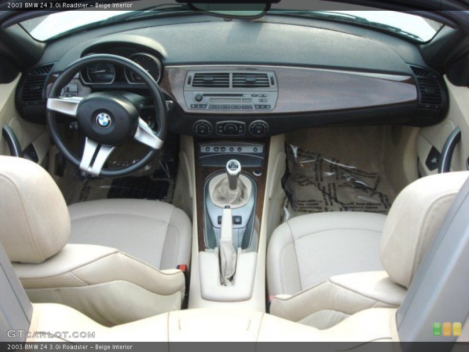Beige Interior Dashboard for the 2003 BMW Z4 3.0i Roadster #67671025