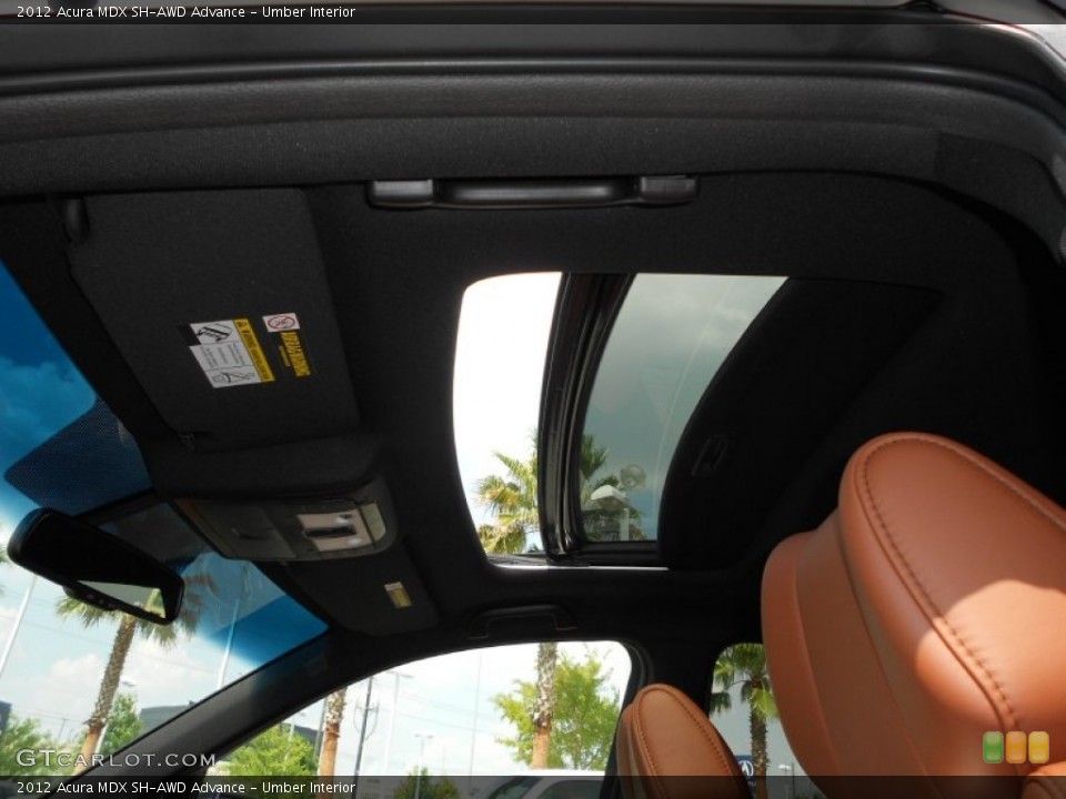 Umber Interior Sunroof for the 2012 Acura MDX SH-AWD Advance #67673578