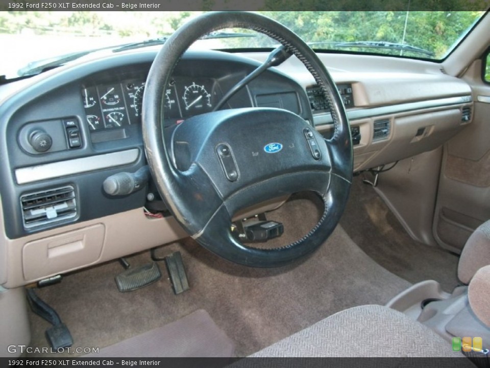 Beige Interior Steering Wheel for the 1992 Ford F250 XLT Extended Cab #67673746