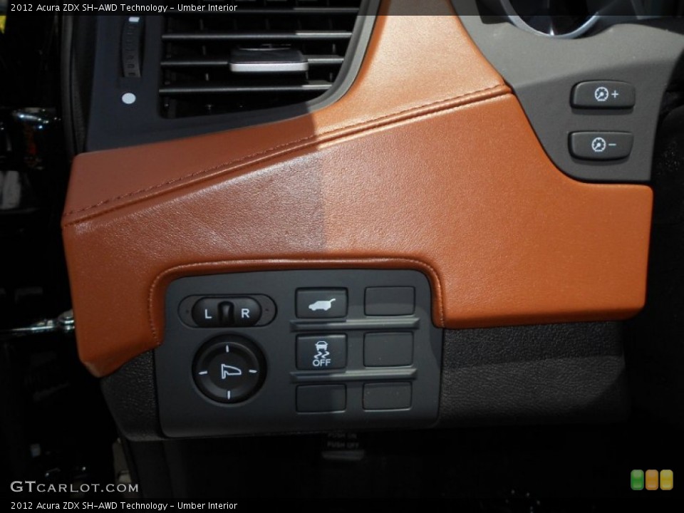 Umber Interior Controls for the 2012 Acura ZDX SH-AWD Technology #67673785