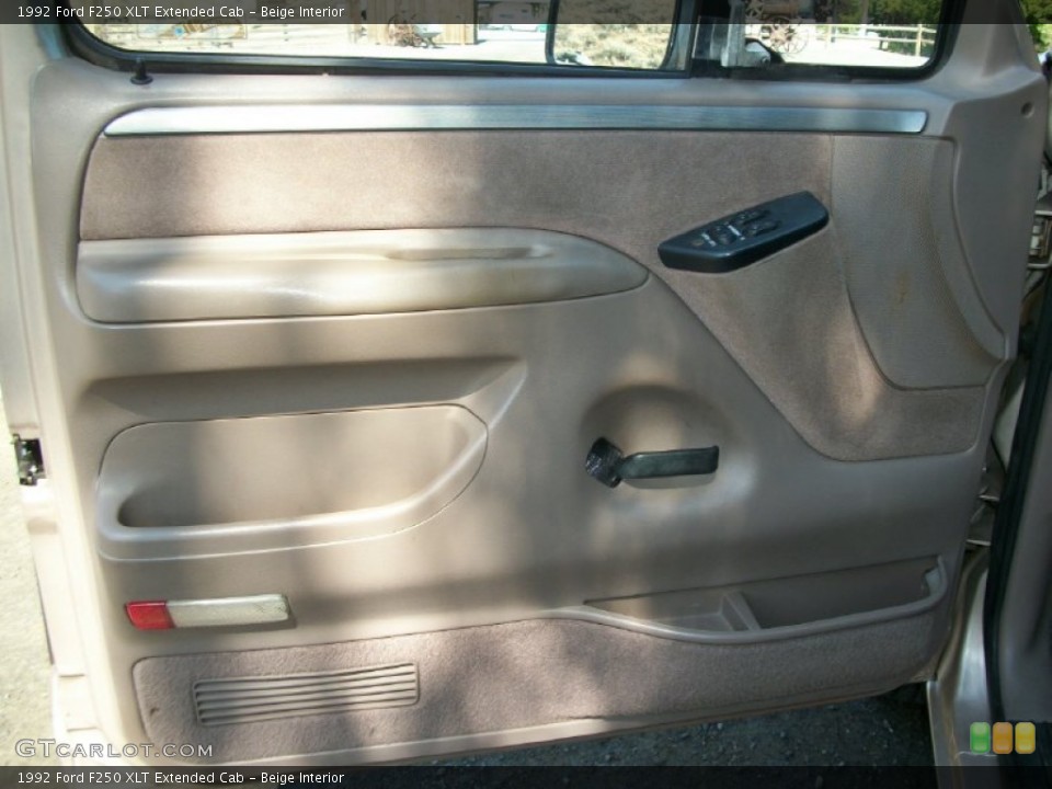Beige Interior Door Panel for the 1992 Ford F250 XLT Extended Cab #67673854