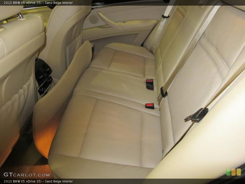 Sand Beige Interior Rear Seat for the 2013 BMW X5 xDrive 35i #67678390