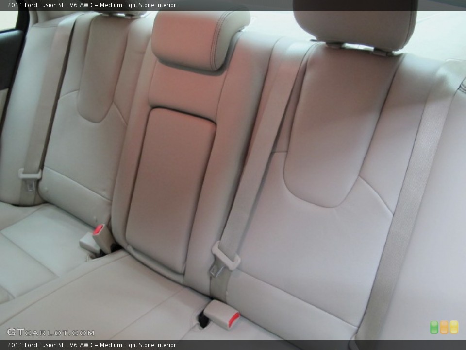 Medium Light Stone Interior Rear Seat for the 2011 Ford Fusion SEL V6 AWD #67681000