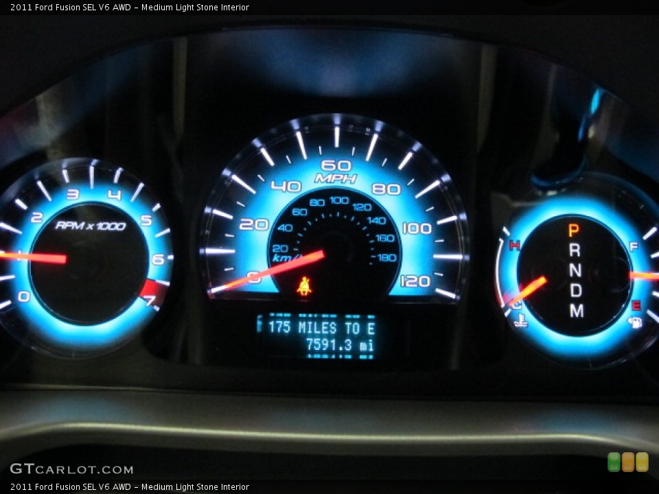 Medium Light Stone Interior Gauges for the 2011 Ford Fusion SEL V6 AWD #67681090