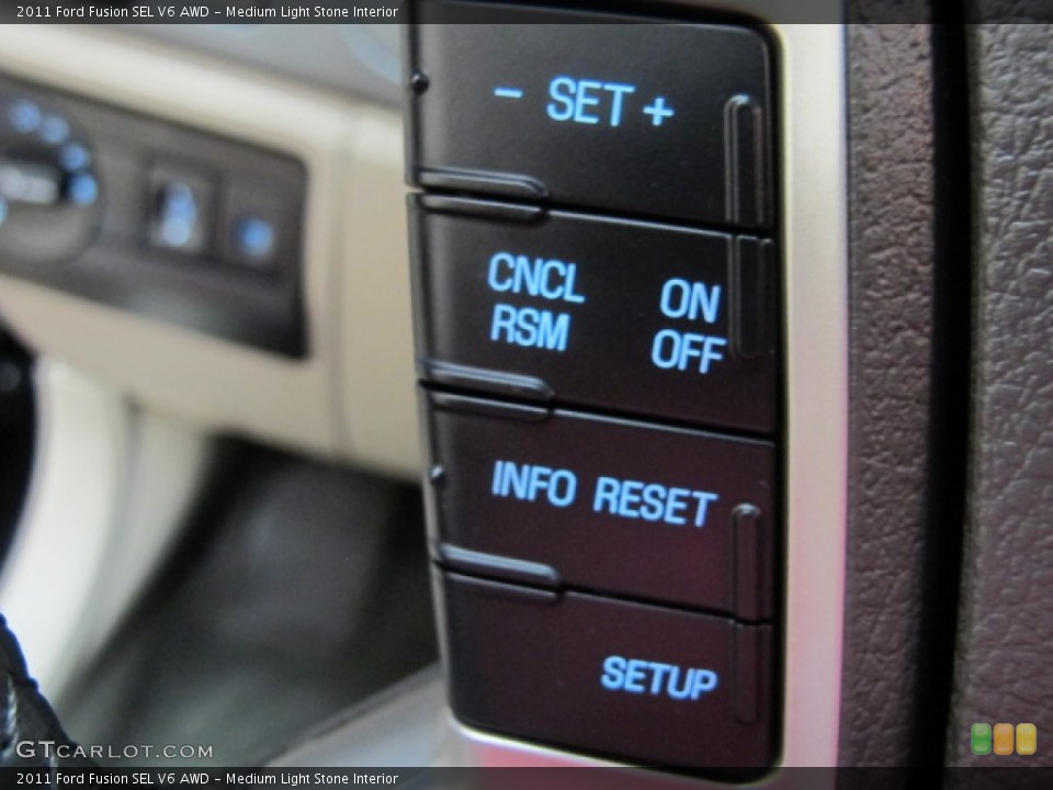 Medium Light Stone Interior Controls for the 2011 Ford Fusion SEL V6 AWD #67681165