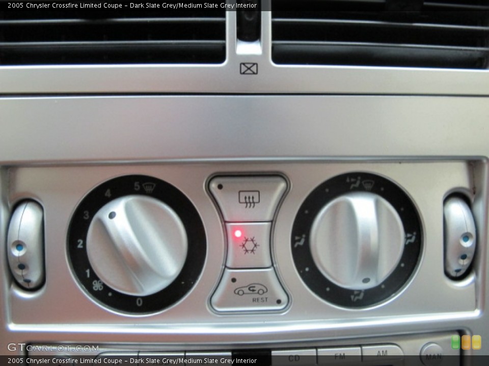 Dark Slate Grey/Medium Slate Grey Interior Controls for the 2005 Chrysler Crossfire Limited Coupe #67682590
