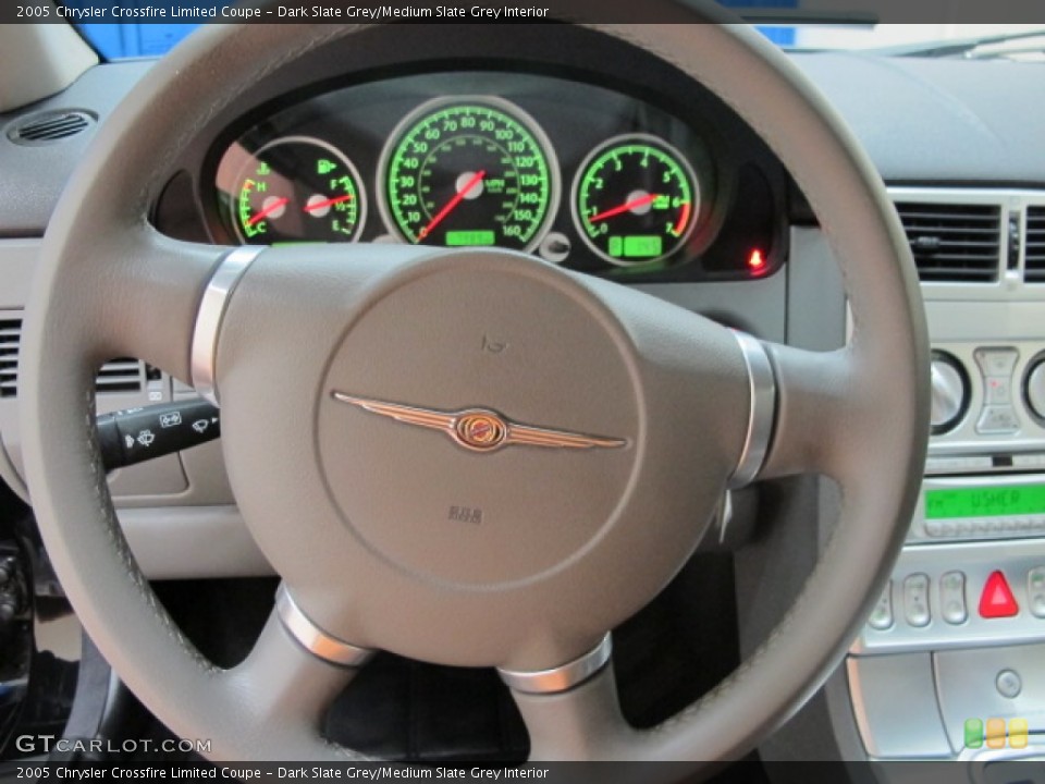 Dark Slate Grey/Medium Slate Grey Interior Steering Wheel for the 2005 Chrysler Crossfire Limited Coupe #67682617