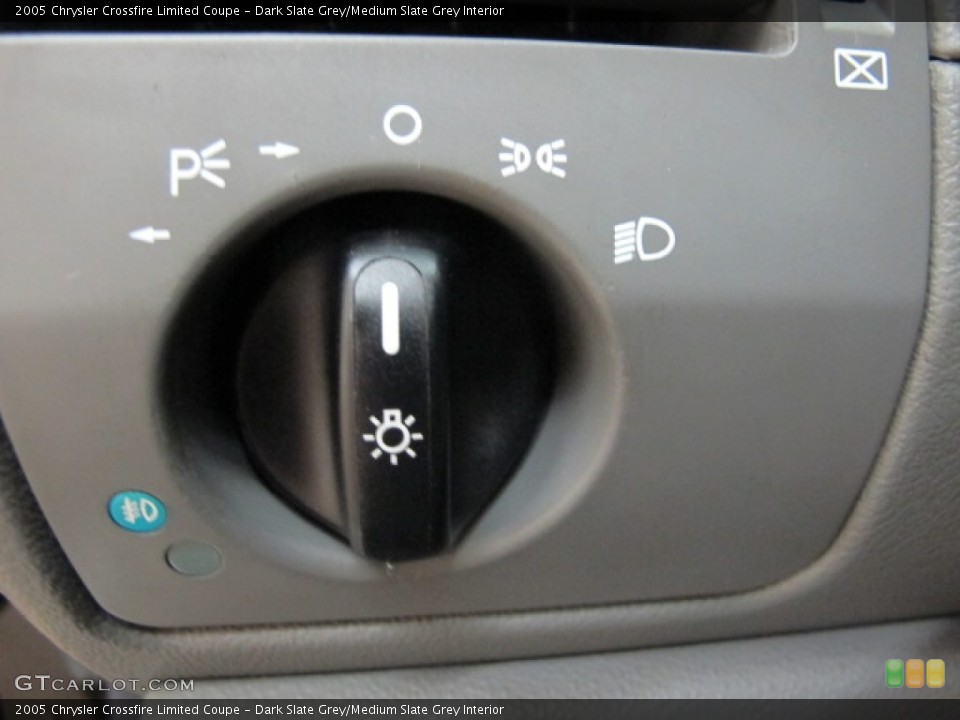 Dark Slate Grey/Medium Slate Grey Interior Controls for the 2005 Chrysler Crossfire Limited Coupe #67682626