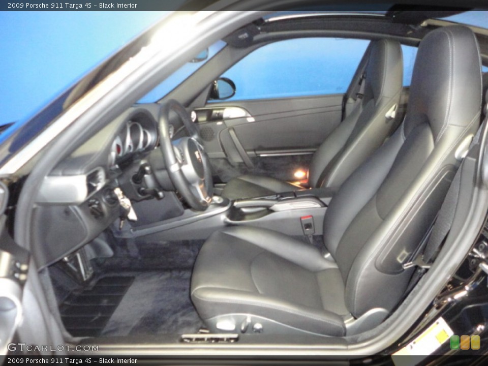 Black Interior Front Seat for the 2009 Porsche 911 Targa 4S #67682758