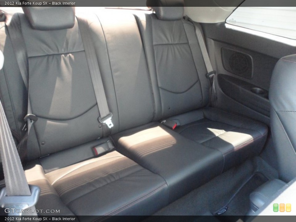 Black Interior Rear Seat for the 2012 Kia Forte Koup SX #67685236