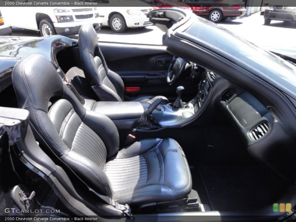 Black Interior Front Seat for the 2000 Chevrolet Corvette Convertible #67686394