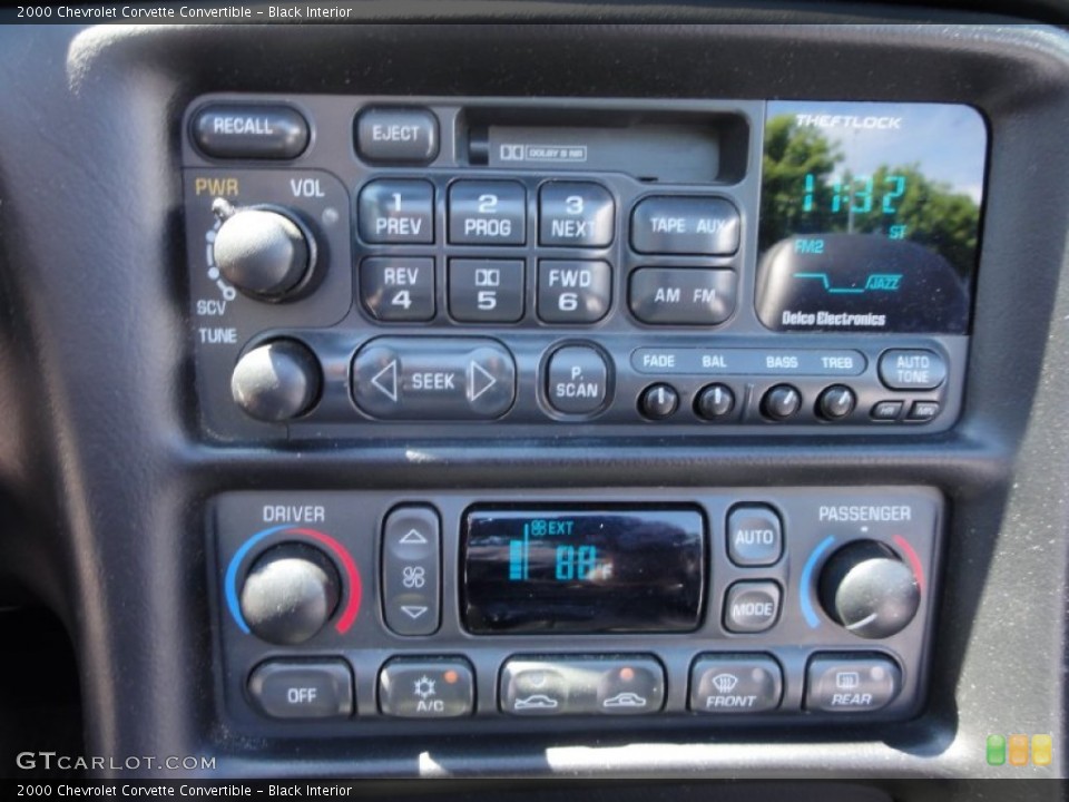 Black Interior Controls for the 2000 Chevrolet Corvette Convertible #67686457