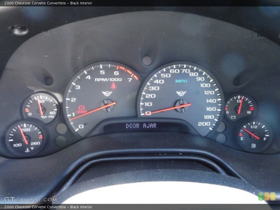 Black Interior Gauges for the 2000 Chevrolet Corvette Convertible #67686475