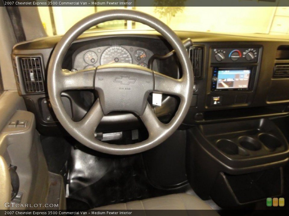 Medium Pewter Interior Steering Wheel for the 2007 Chevrolet Express 3500 Commercial Van #67686751