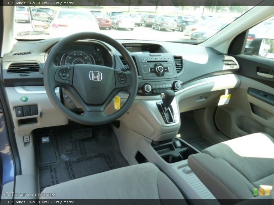 Gray Interior Prime Interior for the 2012 Honda CR-V LX 4WD #67687393