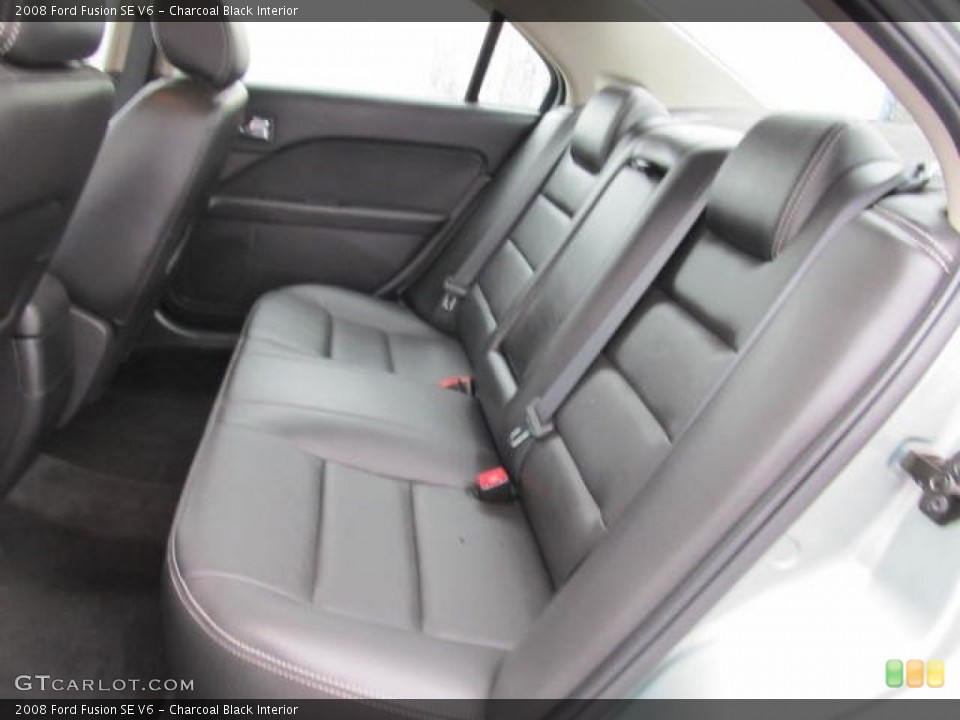 Charcoal Black Interior Rear Seat for the 2008 Ford Fusion SE V6 #67689541
