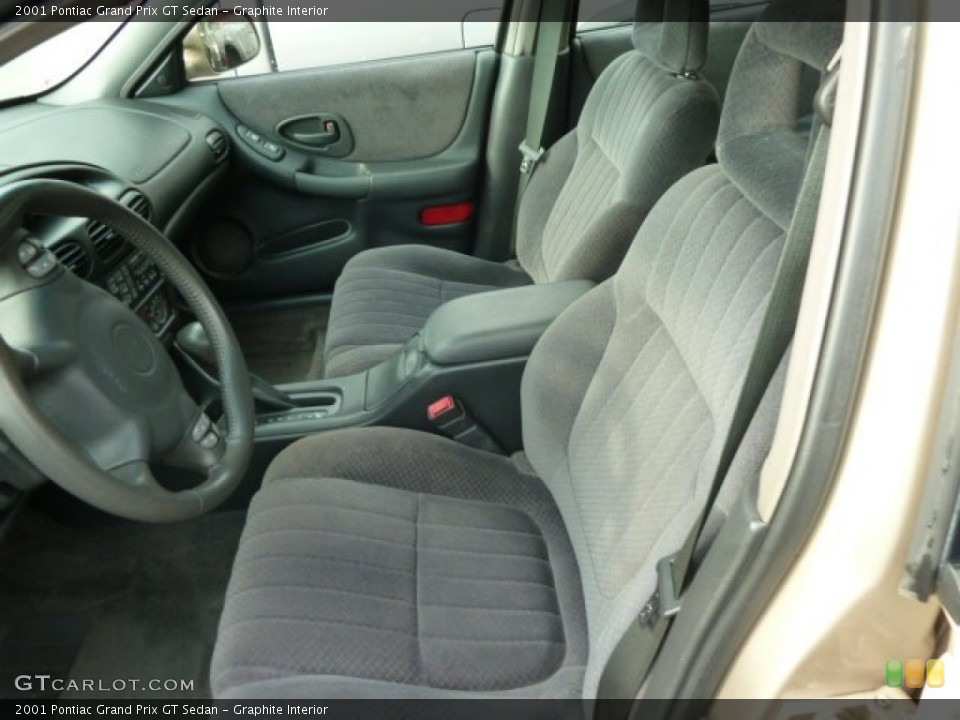Graphite Interior Front Seat for the 2001 Pontiac Grand Prix GT Sedan #67695313