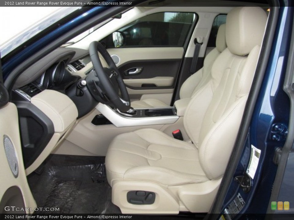 Almond/Espresso Interior Front Seat for the 2012 Land Rover Range Rover Evoque Pure #67696150