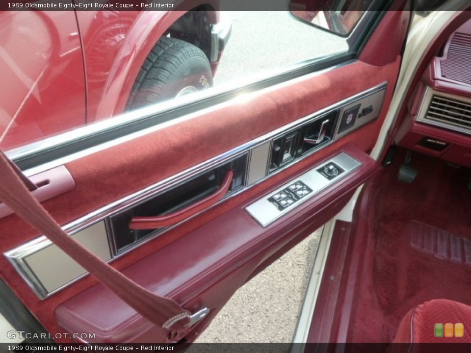 Red Interior Door Panel for the 1989 Oldsmobile Eighty-Eight Royale Coupe #67696516