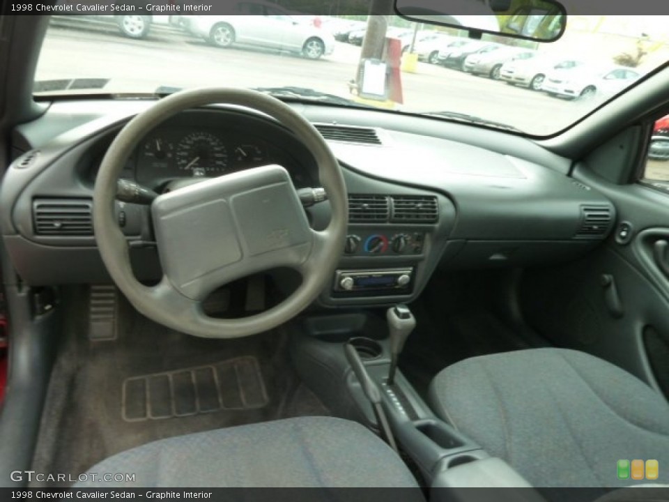 Graphite Interior Dashboard for the 1998 Chevrolet Cavalier Sedan #67697128