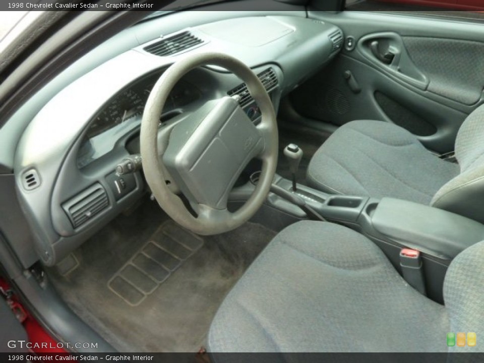 Graphite Interior Prime Interior for the 1998 Chevrolet Cavalier Sedan #67697146