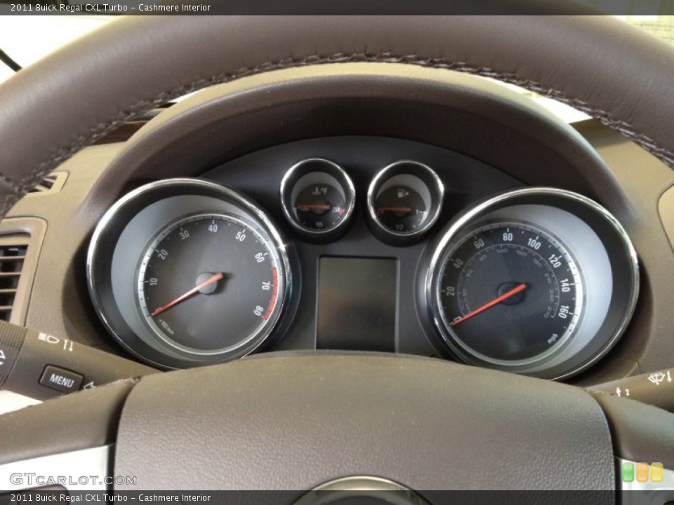 Cashmere Interior Gauges for the 2011 Buick Regal CXL Turbo #67699348